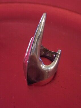 Vintage Gothic Stainless Steel Claw Armor Statement Ring Size 10.5